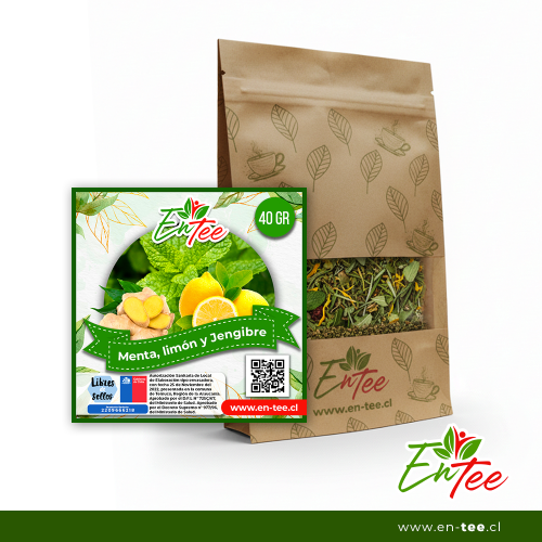 Infusión Granel - Menta, Limón y Jengibre (40 Gr.)
